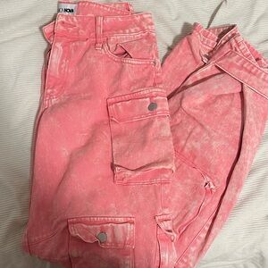 Fashion Nova Pink Flare & Wide Leg Jeans